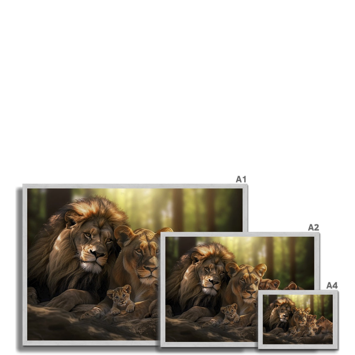 Kings and Cubs Antique Framed Print