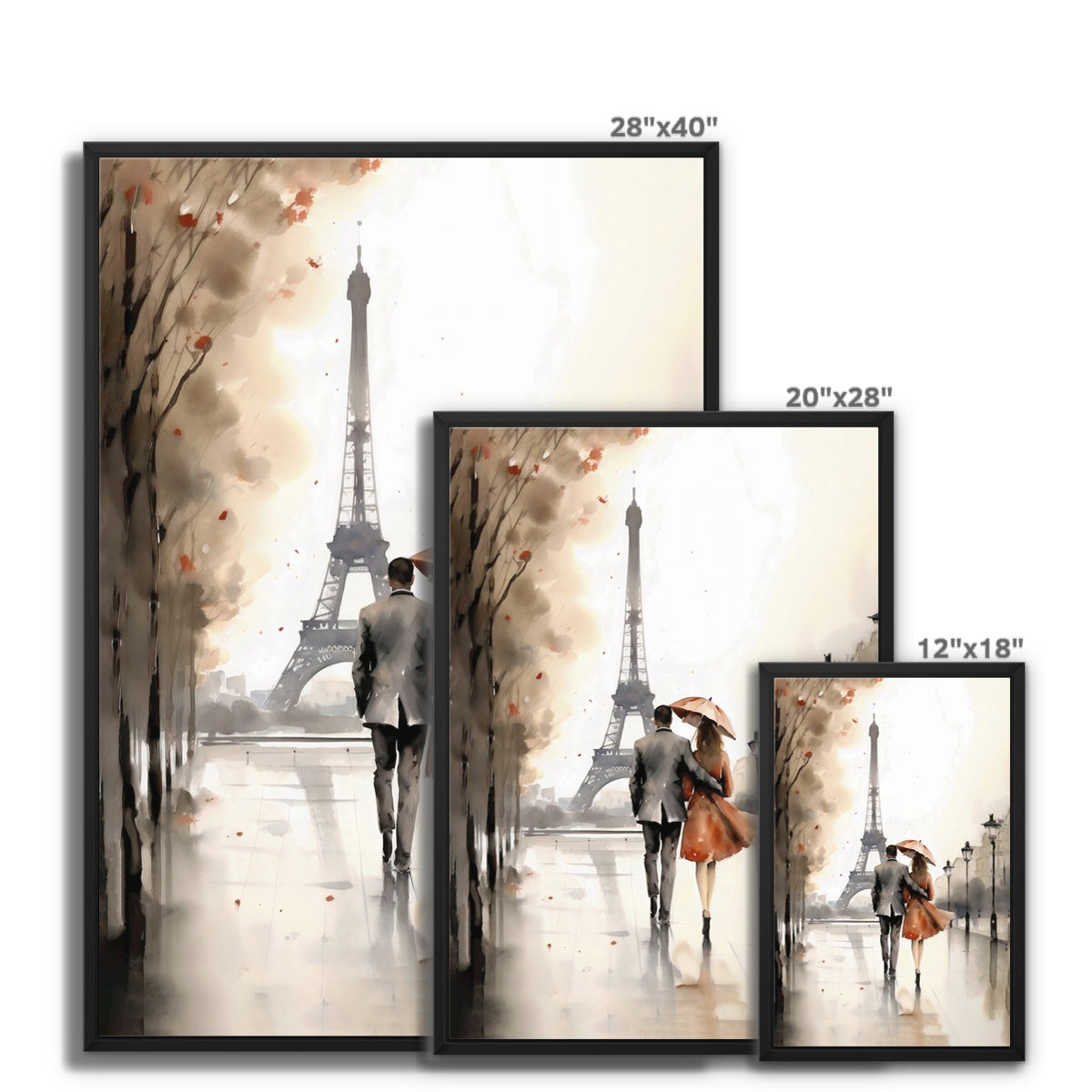 Paris Float Framed Canvas