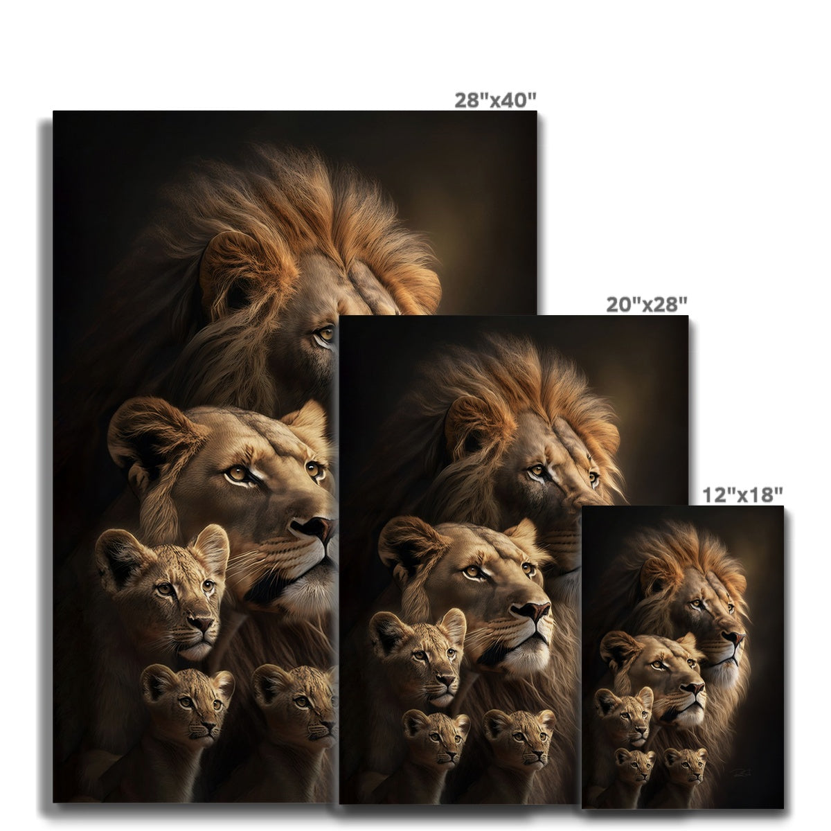 The Majestic Pride Framed Canvas