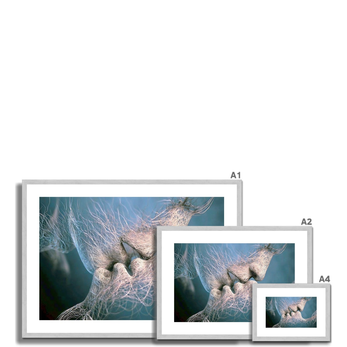 Intimate Whispers Antique Framed & Mounted Print