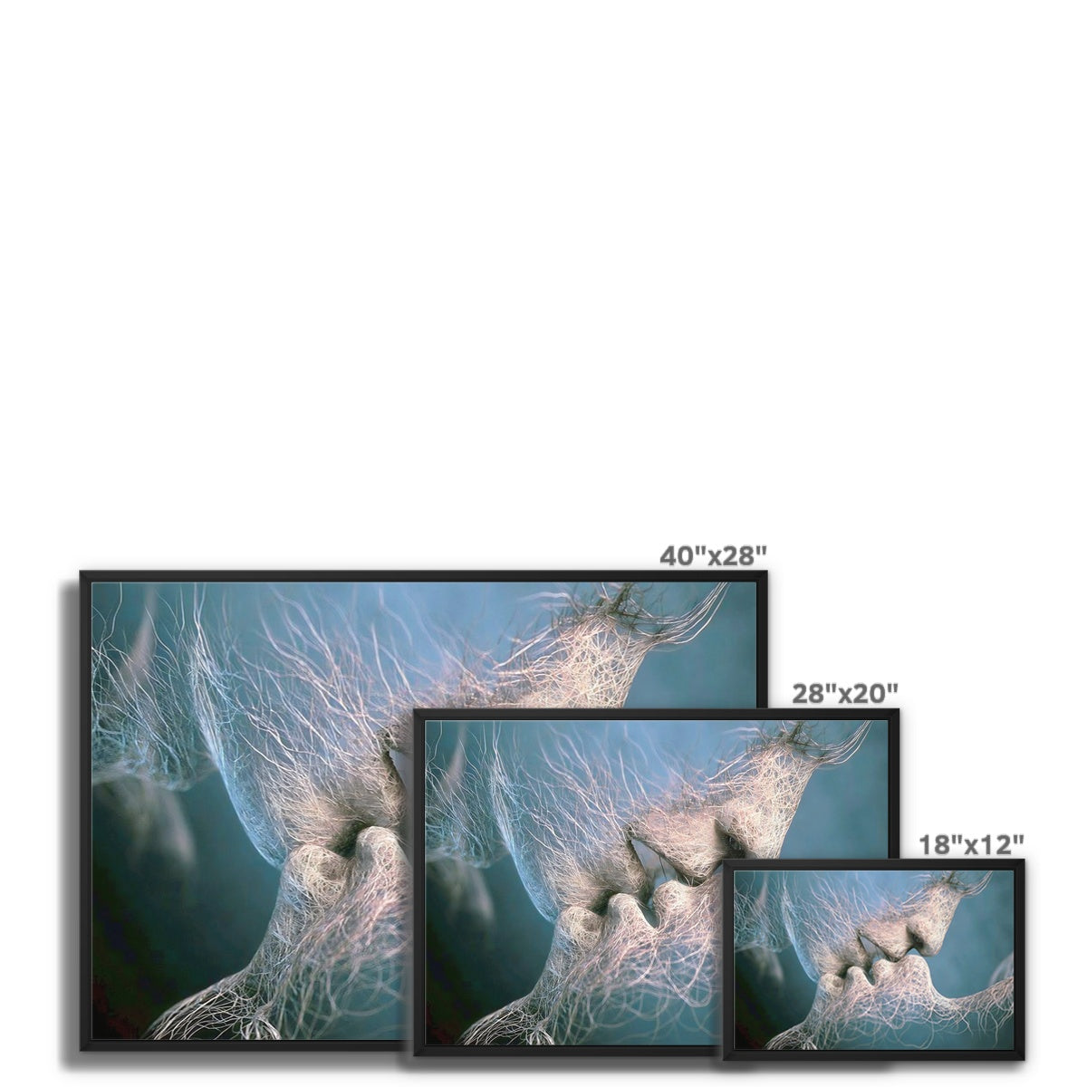 Intimate Whispers Float Framed Canvas