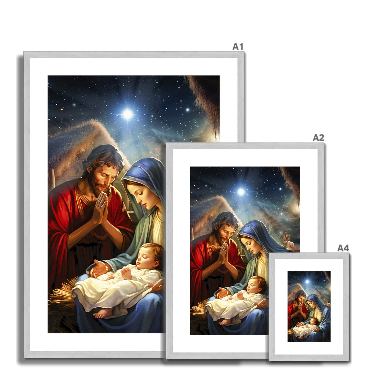 The Holy Birth Antique Framed & Mounted Print