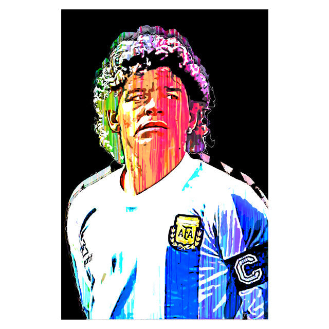 Diego Maradona Dripping graffiti
