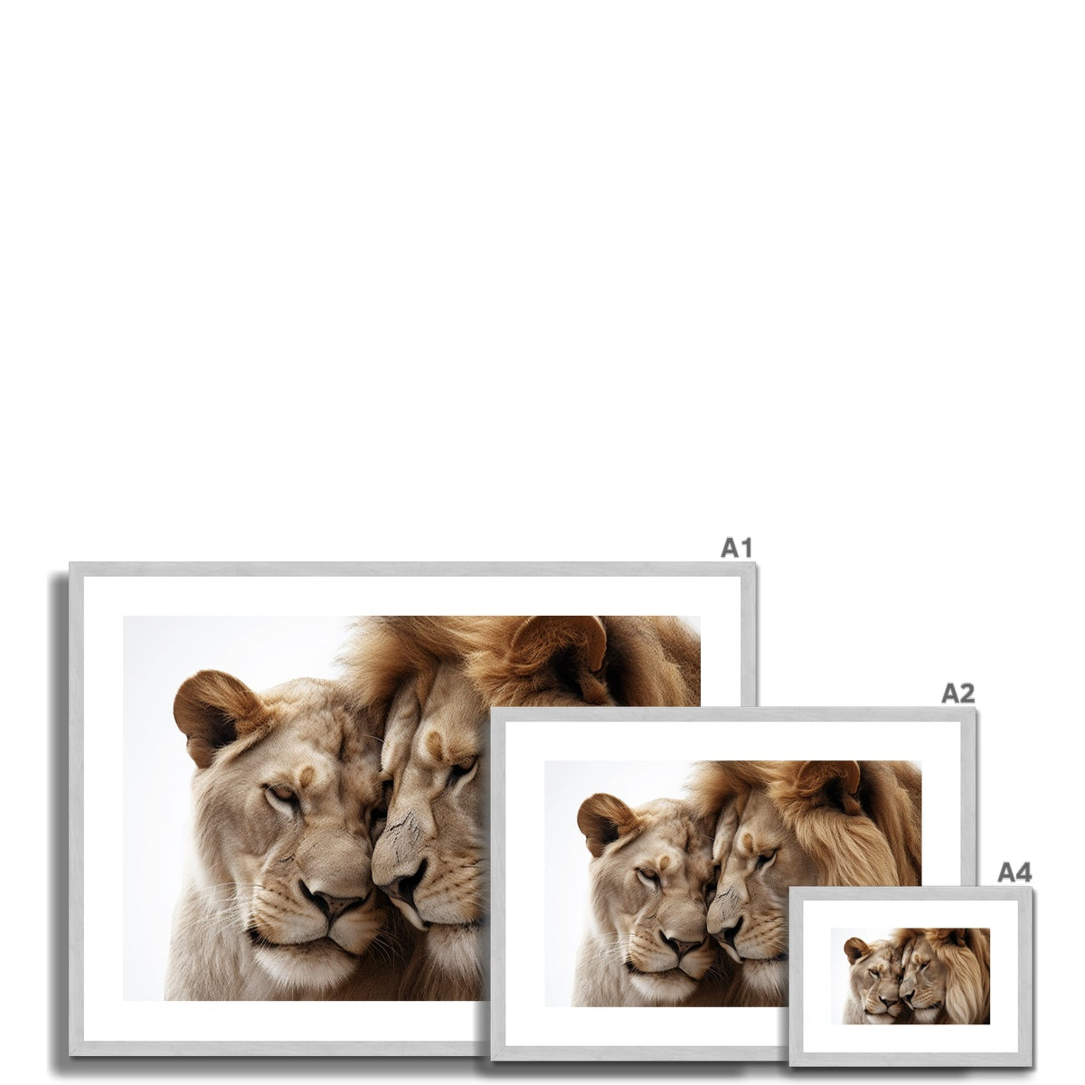 Royal Affection Antique Framed & Mounted Print