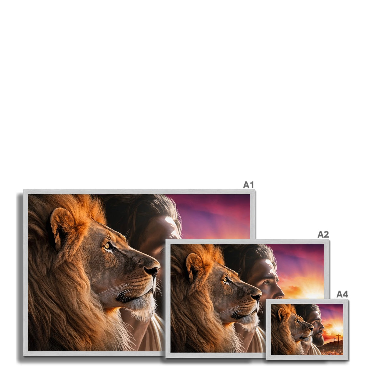 The Power and the Glory Antique Framed Print