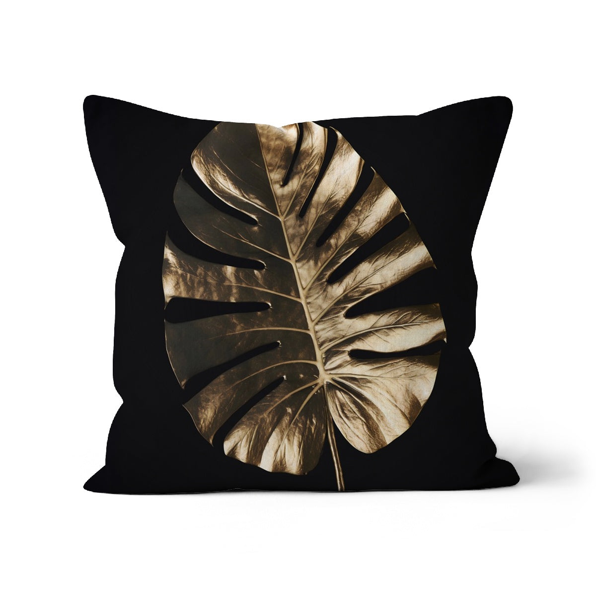 Golden Monstera Cushion