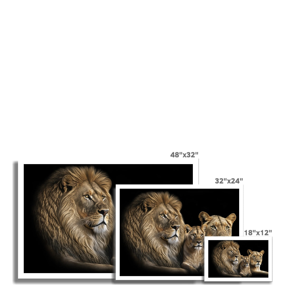 The Noble Trio Canvas Print