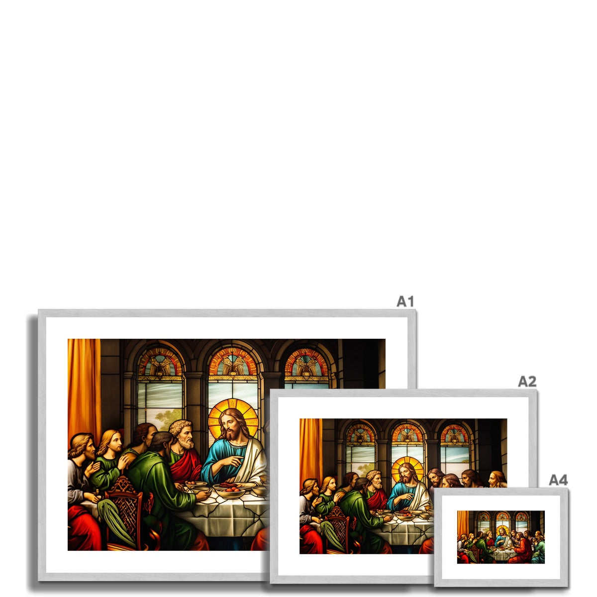 The Last Supper Antique Framed & Mounted Print