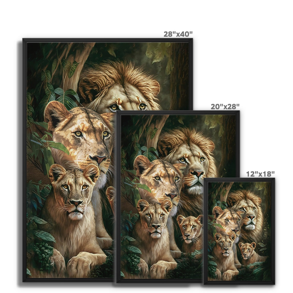 Royal Lineage Float Framed Canvas