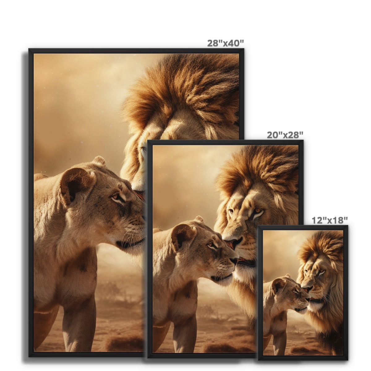 Regal Love Float Framed Canvas