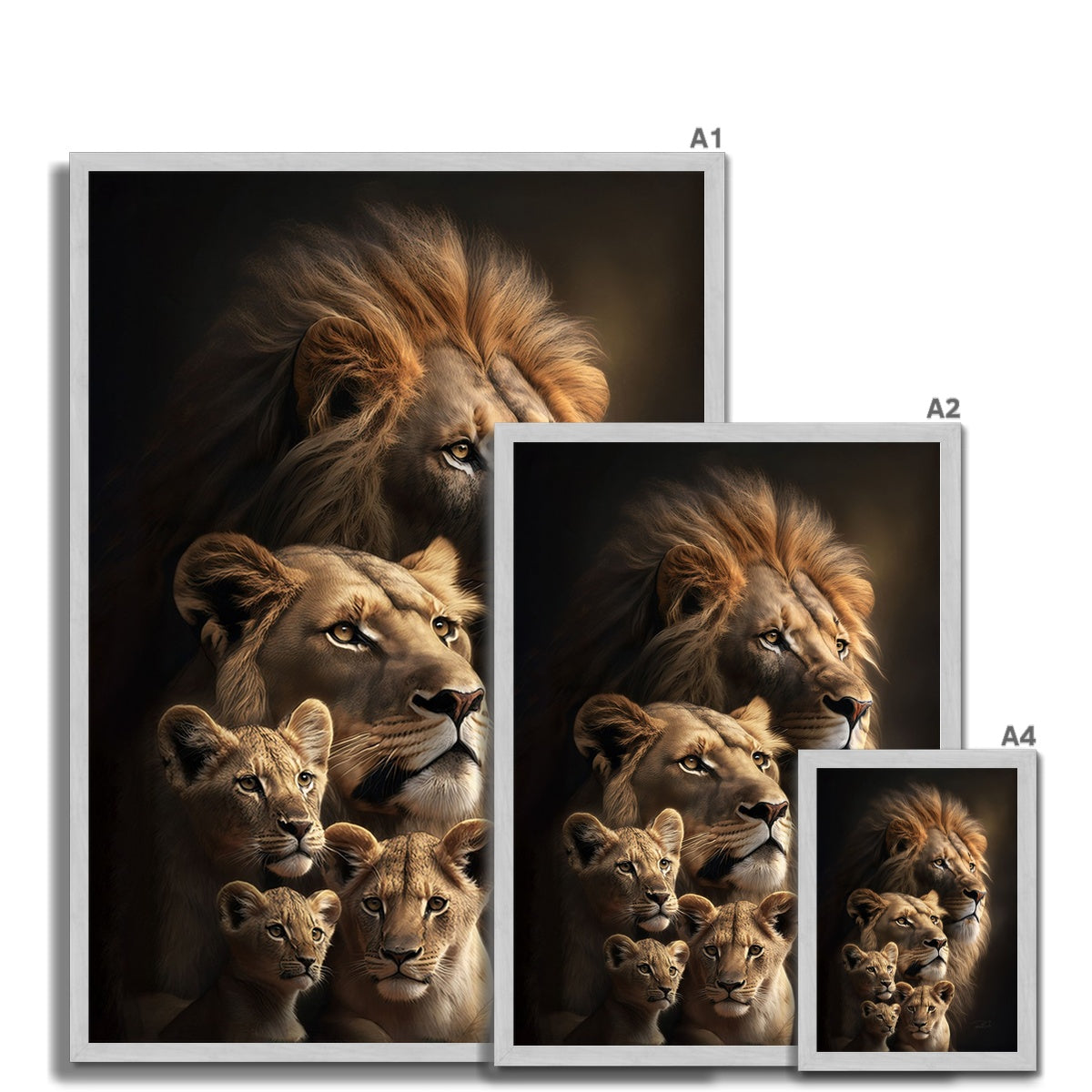 Lion's Heritage Antique Framed Print