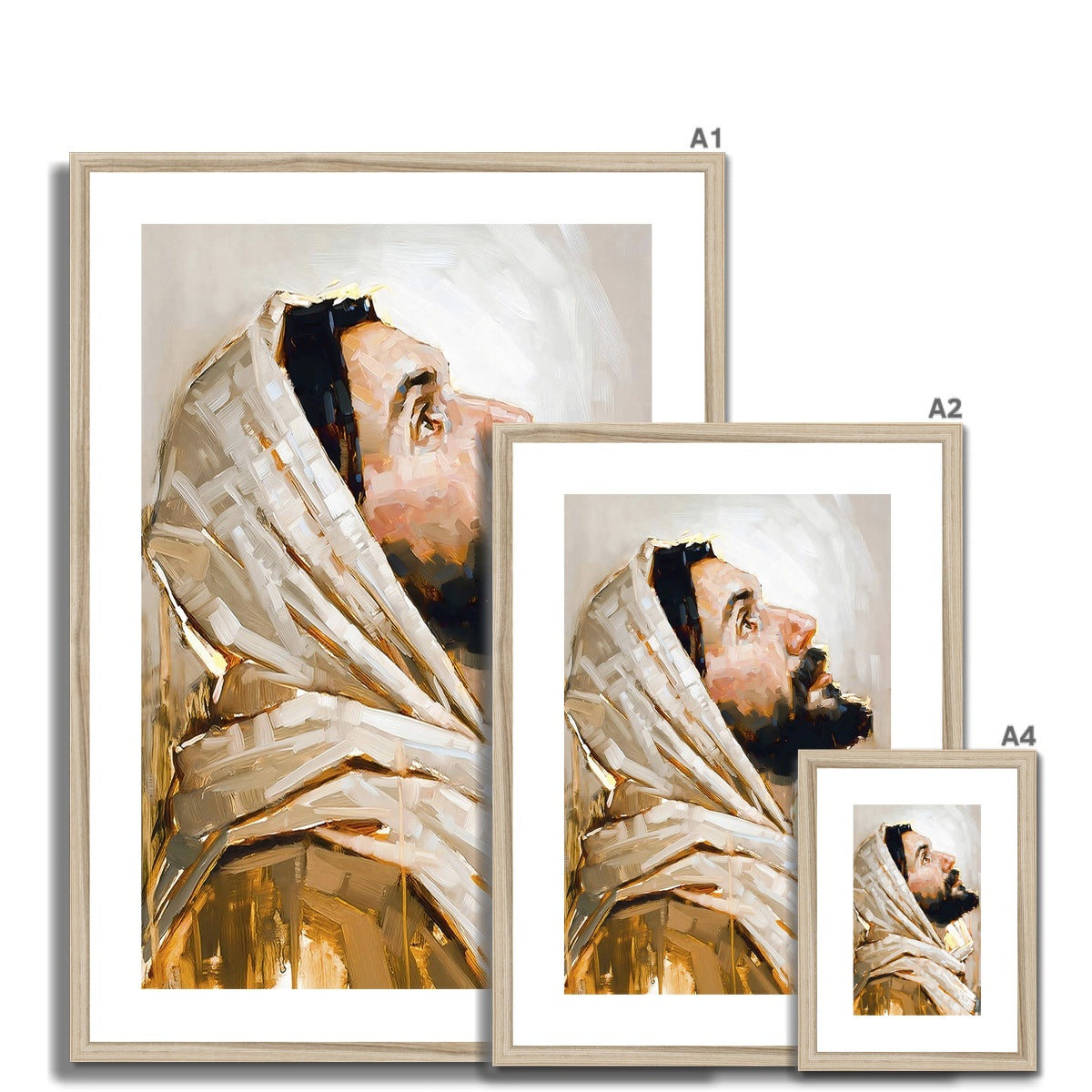 Heavenly Gaze Framed & Mounted Print