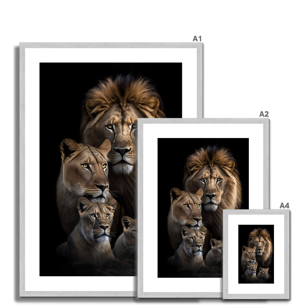Family Pride Antique Framed & Mounted Print