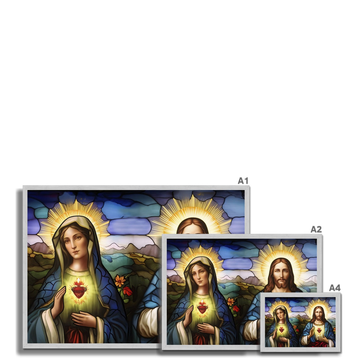 Holy Grace Antique Framed Print