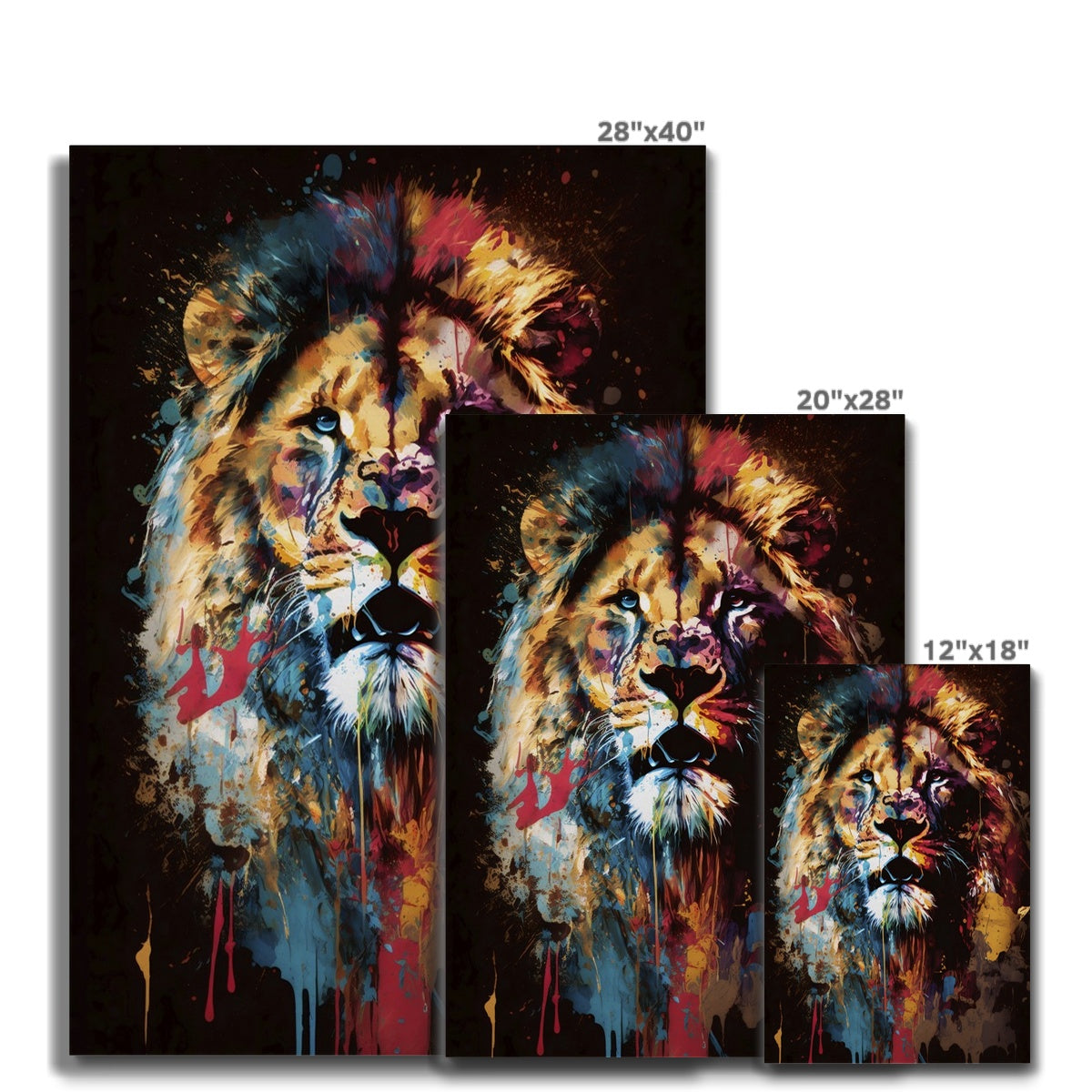 The Artful Roar Framed Canvas