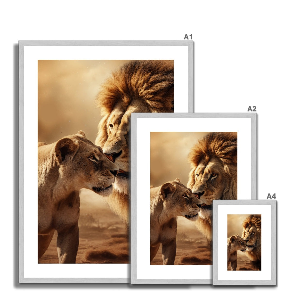 Regal Love Antique Framed Print