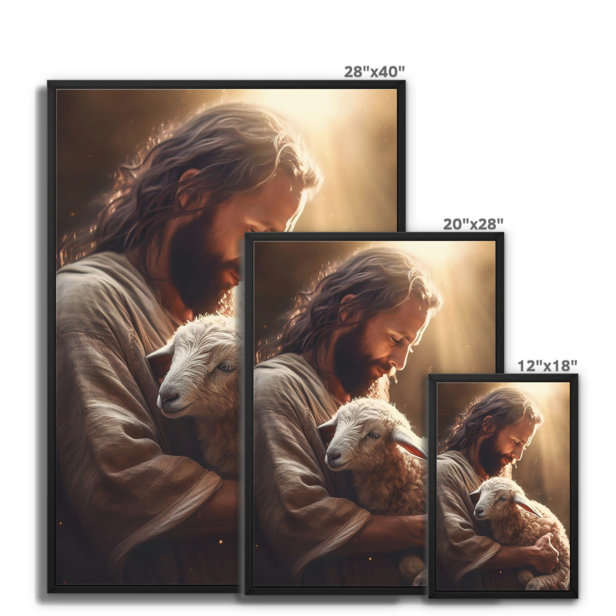 Eternal Shepherd Float Framed Canvas