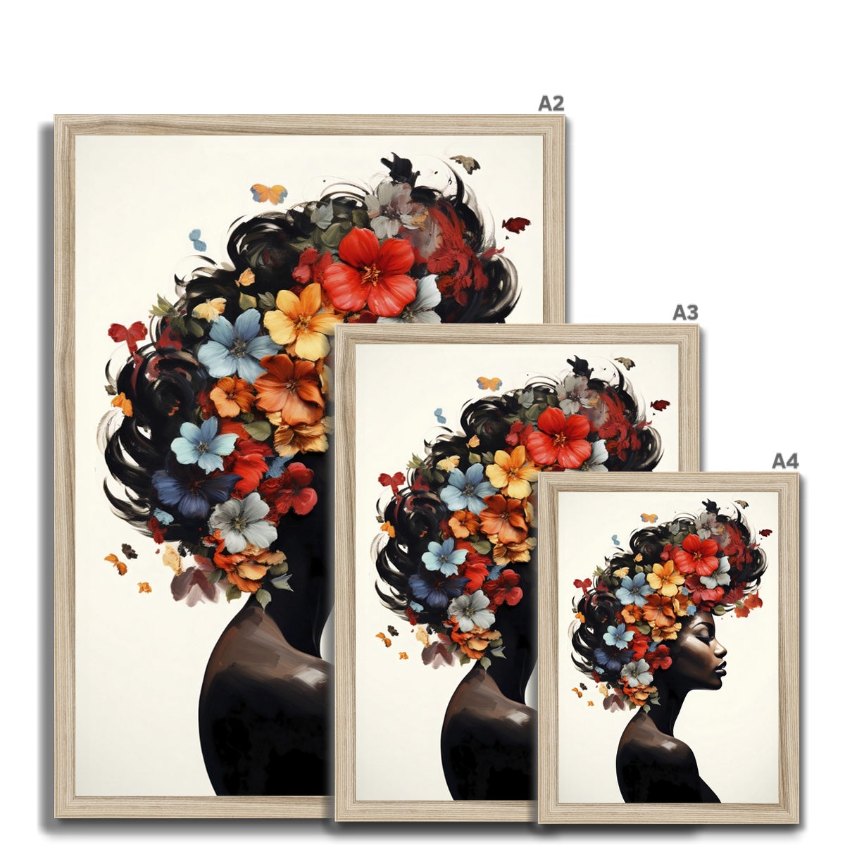 Flower Hair Framed Print