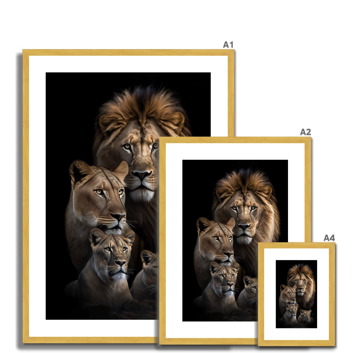 Family Pride  Antique Framed & Mounted Print