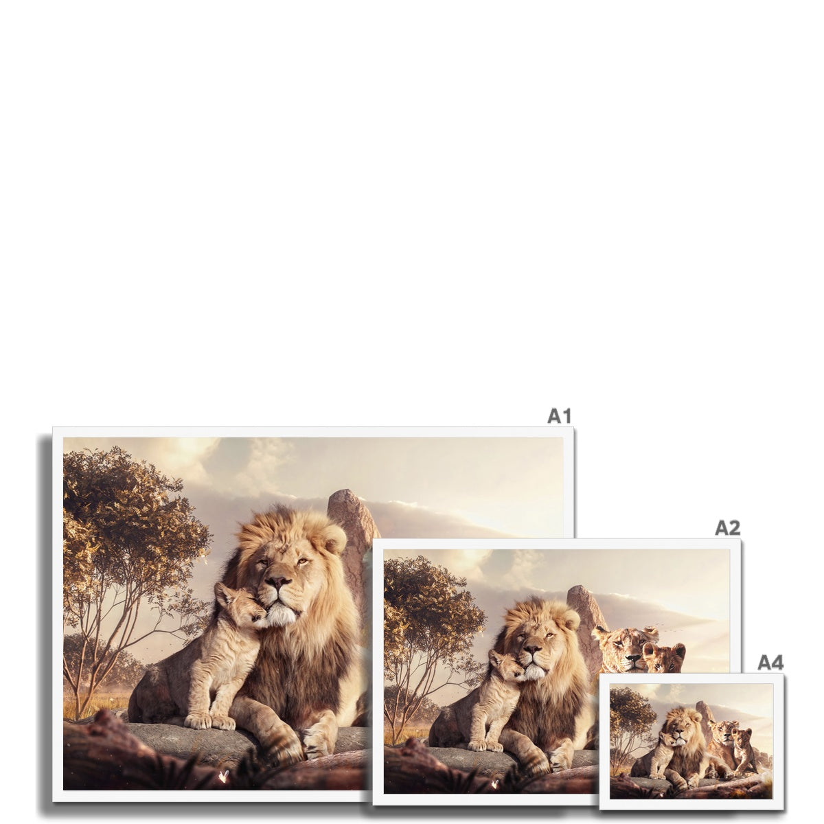 Kings of the Wild Framed Print