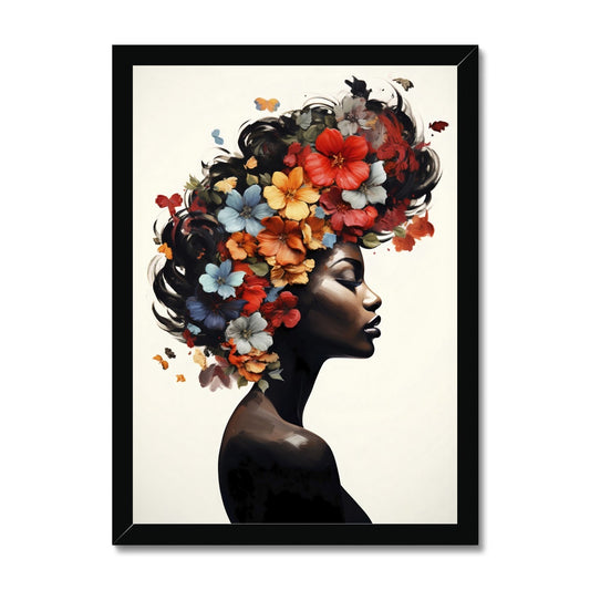 Flower Hair  Framed Print