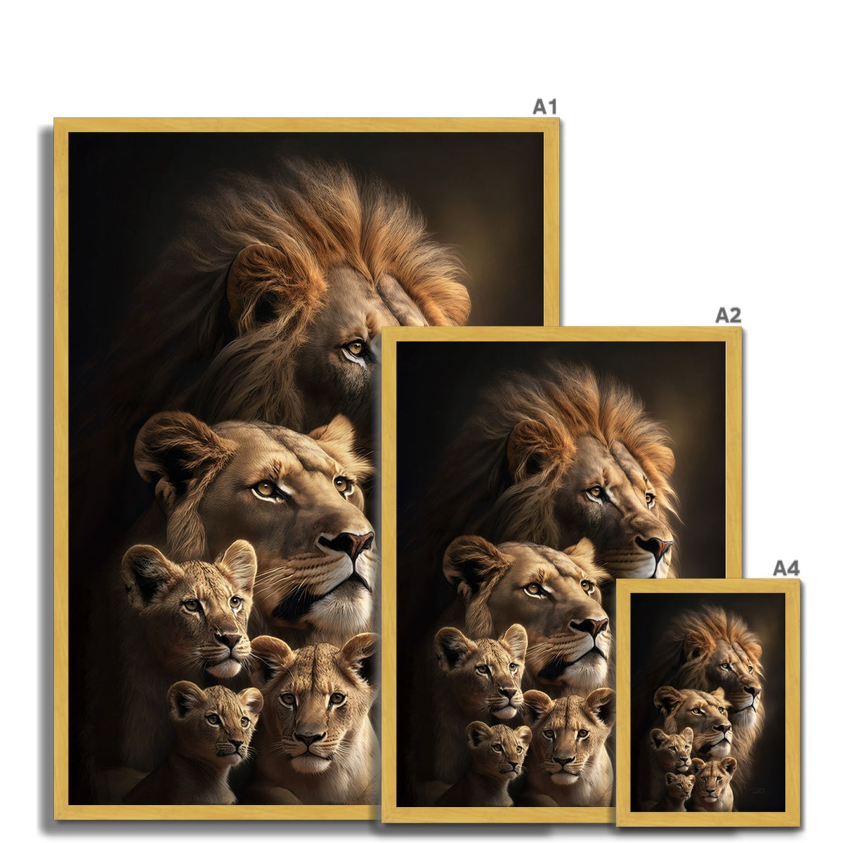 Lion's Heritage Antique Framed Print