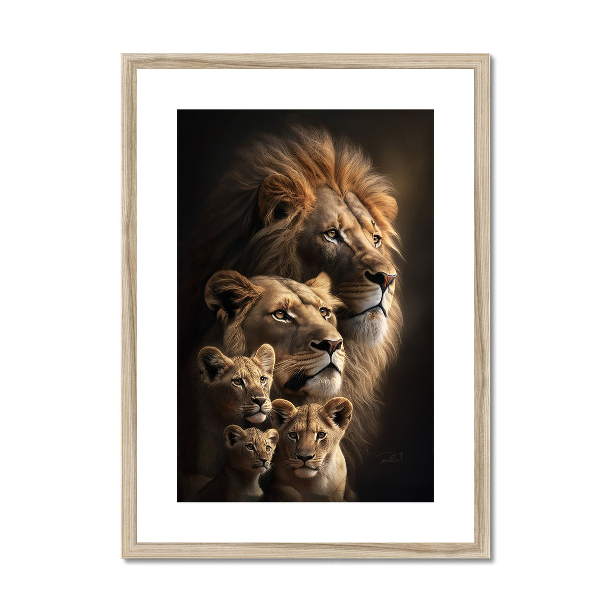 Lion's Heritage Framed & Mounted Print