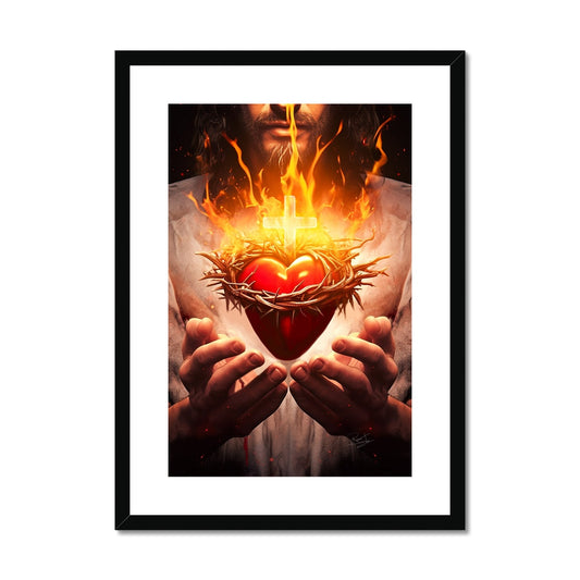 Heart of Divine Love Framed & Mounted Print