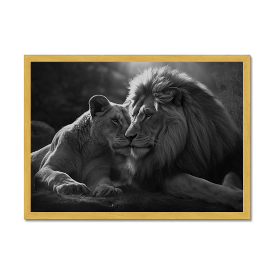 Pride's Embrace Antique Framed Print