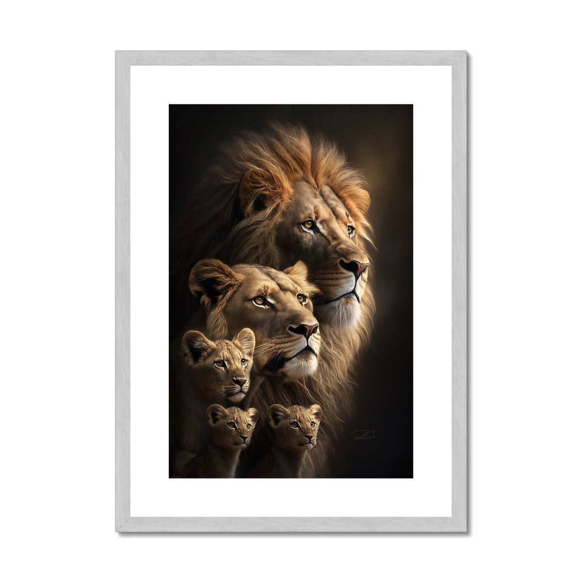 The Majestic Pride Antique Framed Print