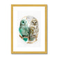 Enchanted Owls Antique Framed Print