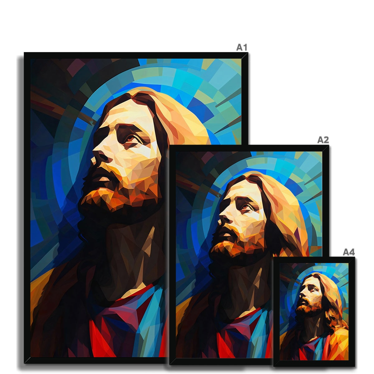 Christ in Prism Framed Print