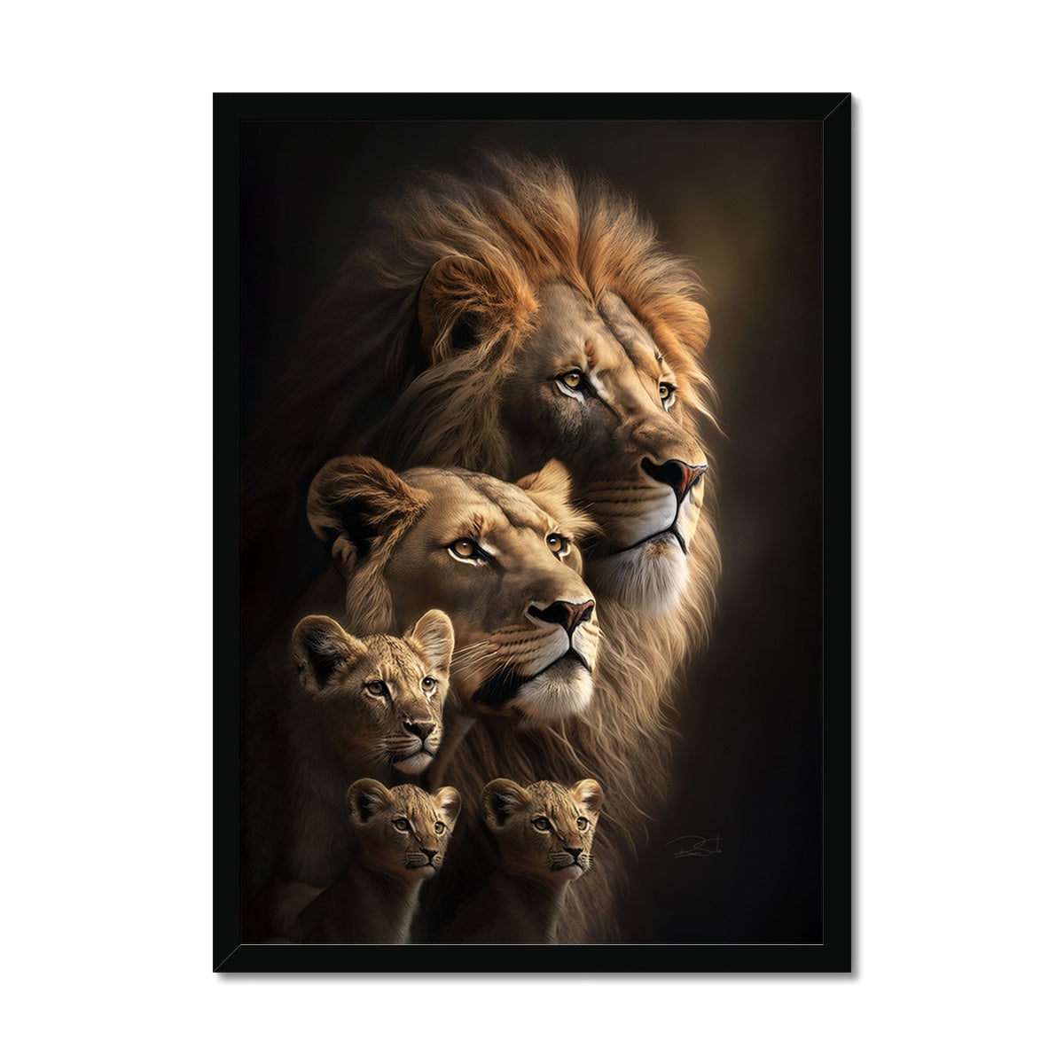 The Majestic Pride Framed Print