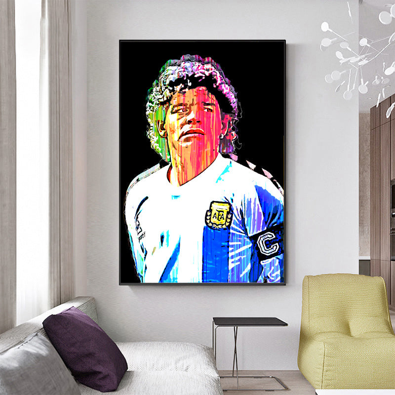 Diego Maradona Dripping graffiti