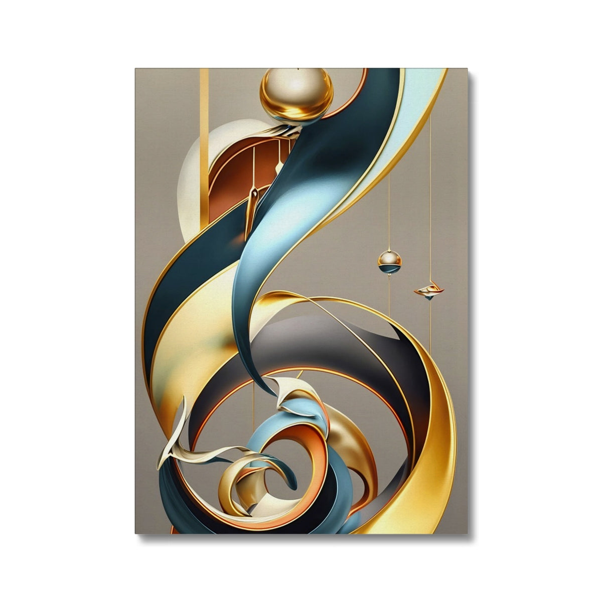 Golden Swirl Canvas