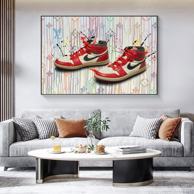 Jordan One X LV Canvas ART