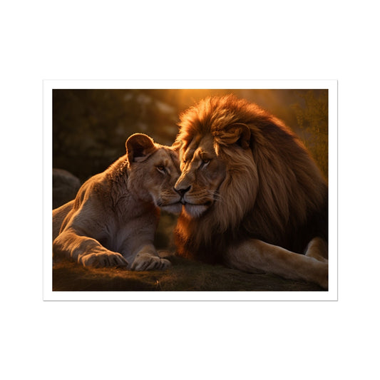 The Lion's Bond Canvas Print