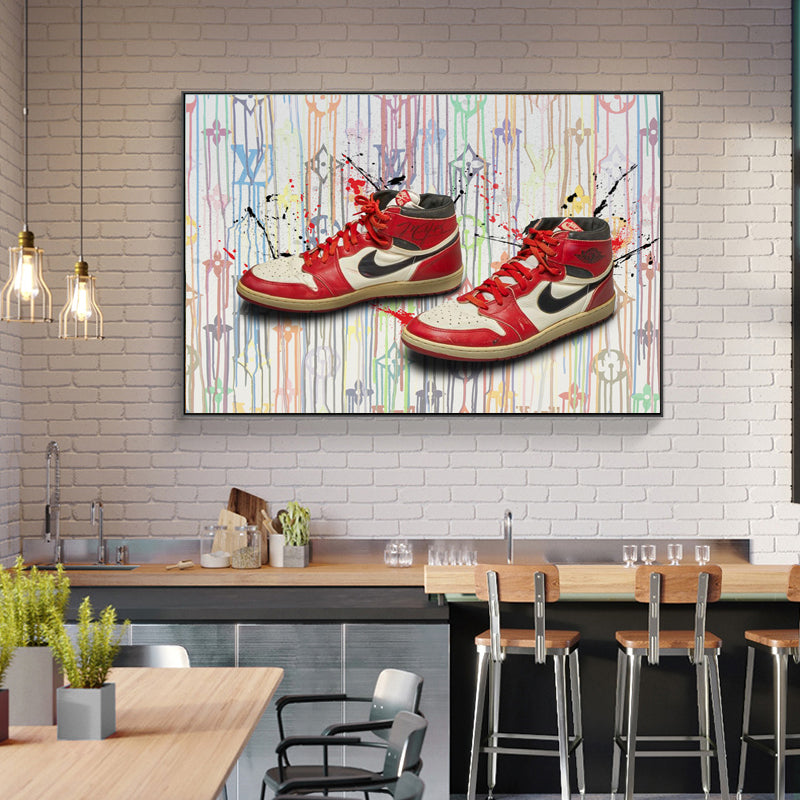 Jordan One X LV Canvas ART