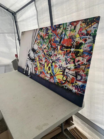 Behind the Curtain Kid graffiti art