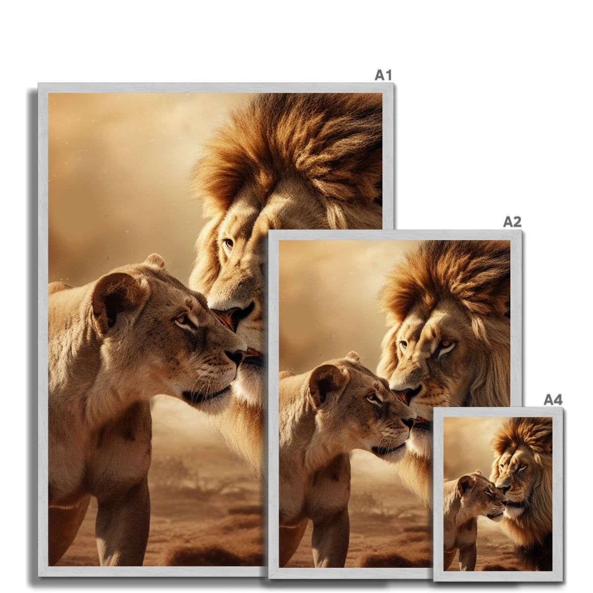 Regal Love Antique Framed Print