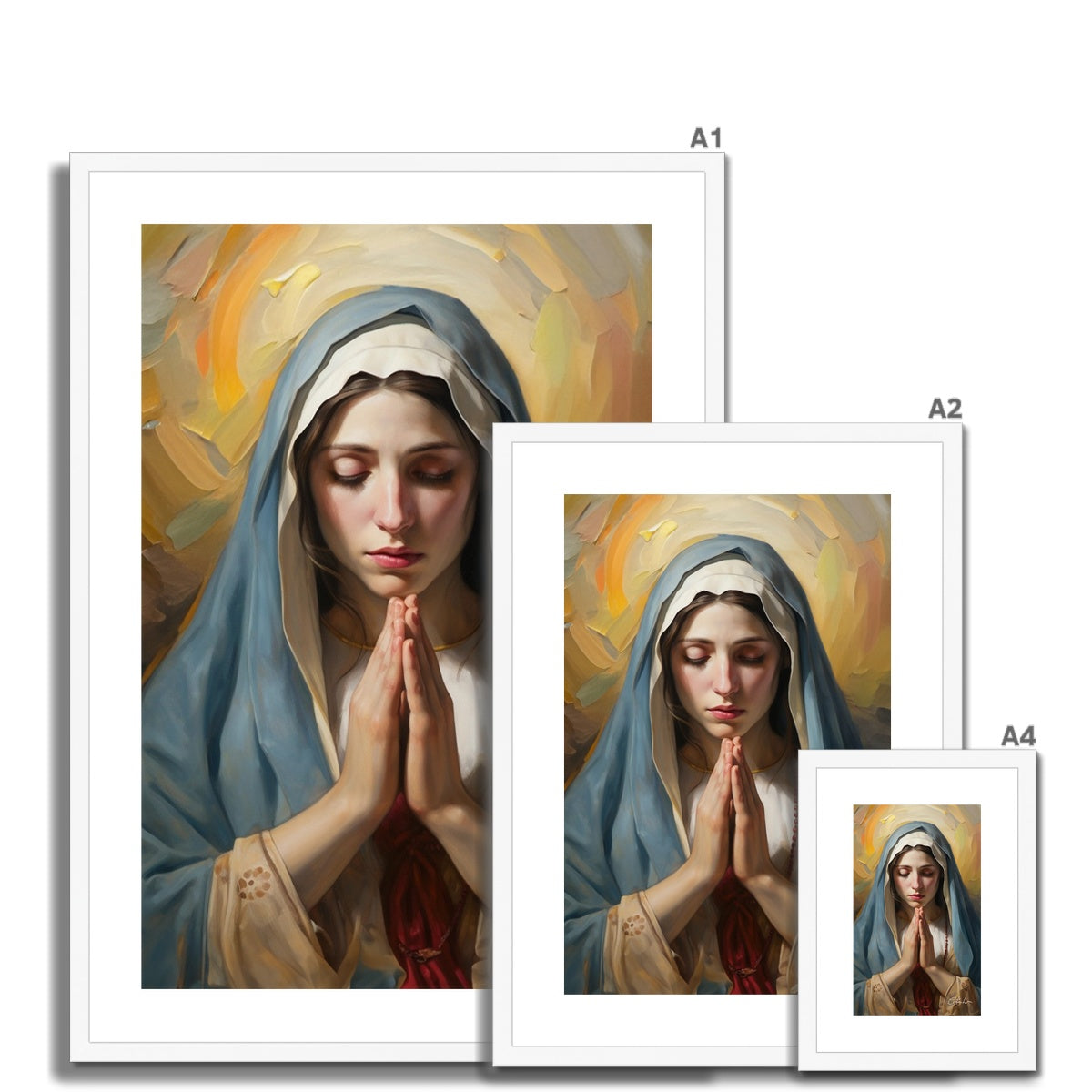 Mary's Devotion Framed & Mounted Print