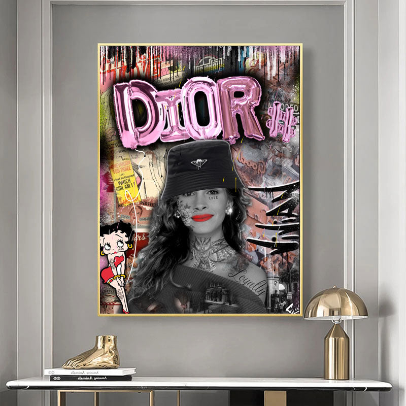 Dior graffiti