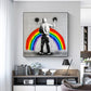 Rainbow Drip Graffiti canvas