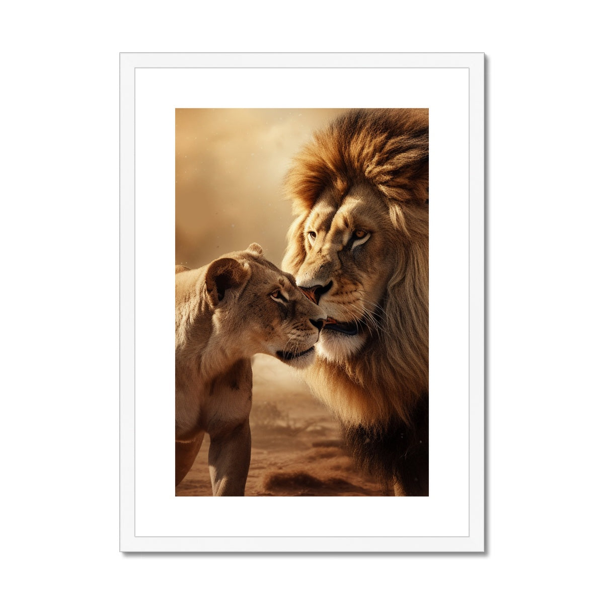 Regal Love Framed Print