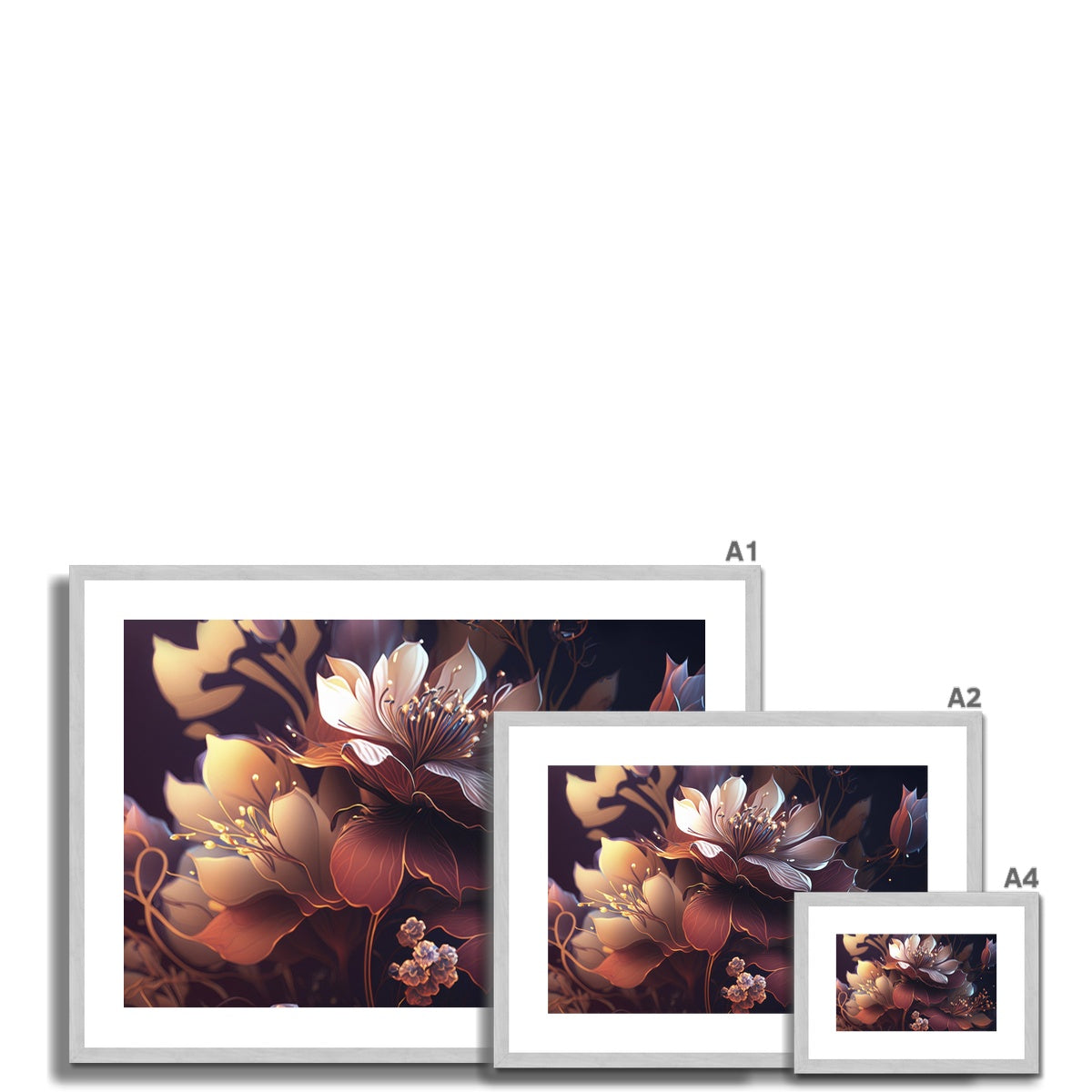 Midnight Garden Antique Framed & Mounted Print