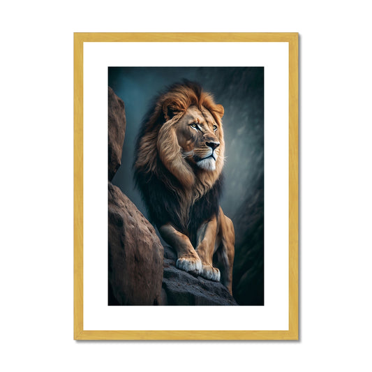 Jungle King Antique Framed & Mounted Print