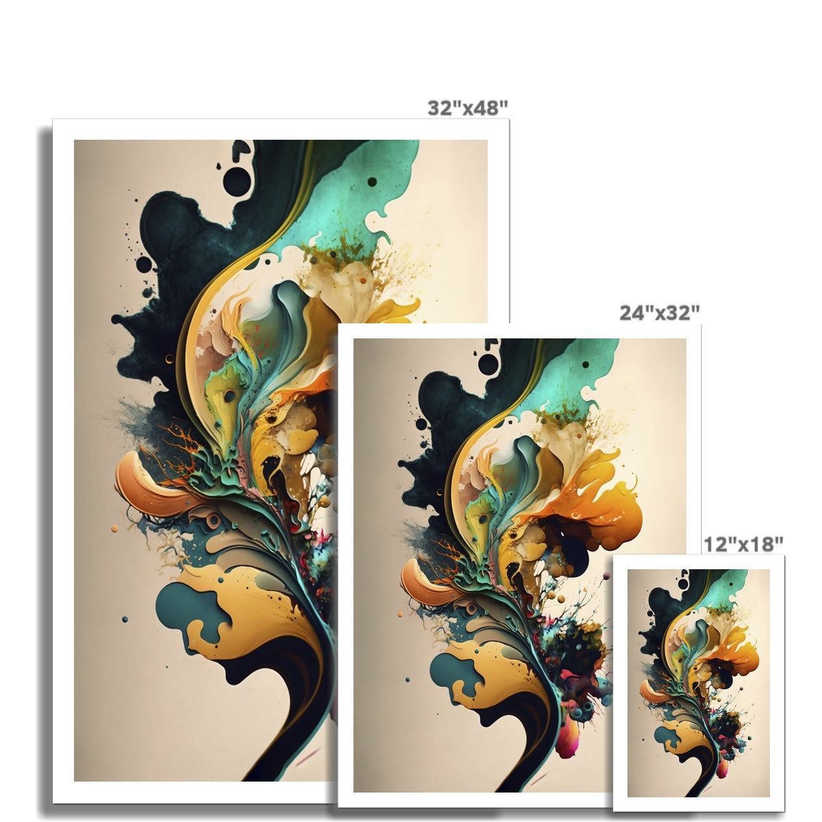 Abstract Burst Canvas Print