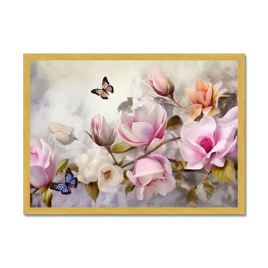 Whispering Blooms Antique Framed Print