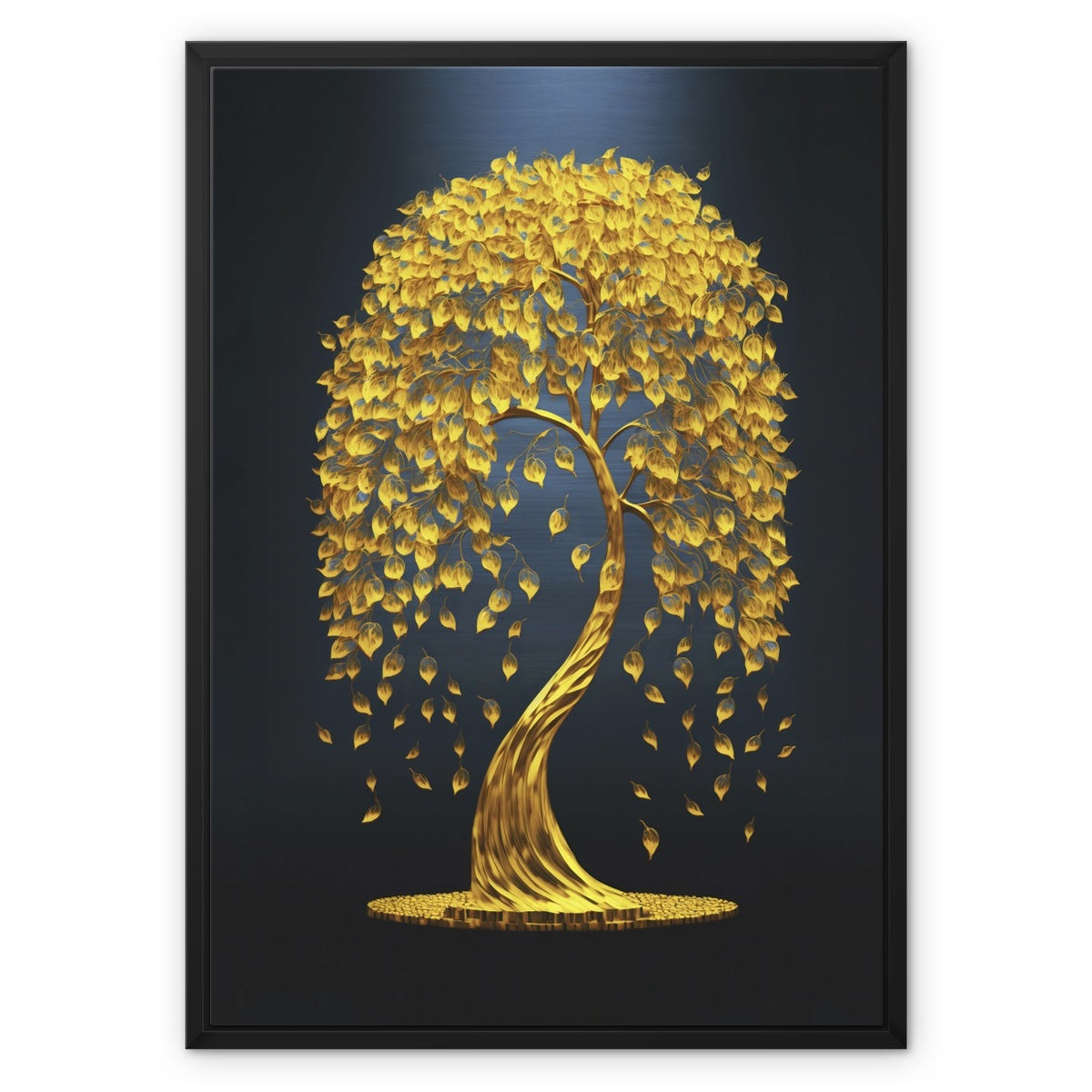 Golden Elegance - Float Framed Canvas