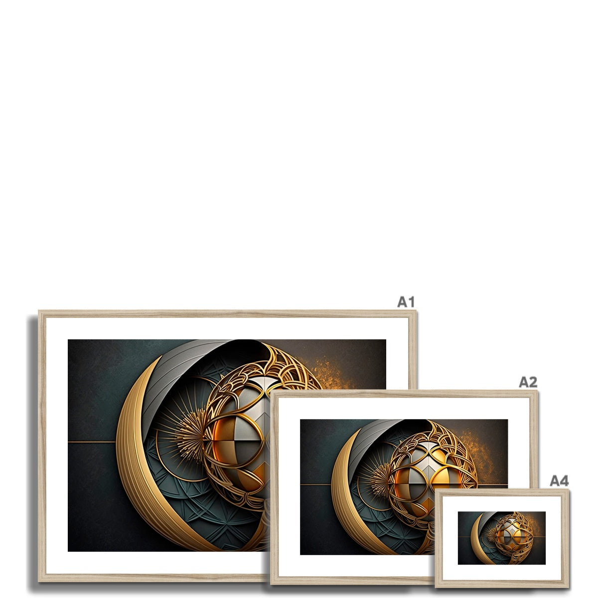 Ornate Sphere Framed & Mounted Print